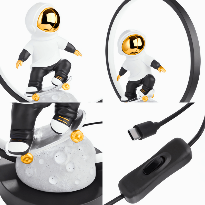 LED Astronauta en Skate